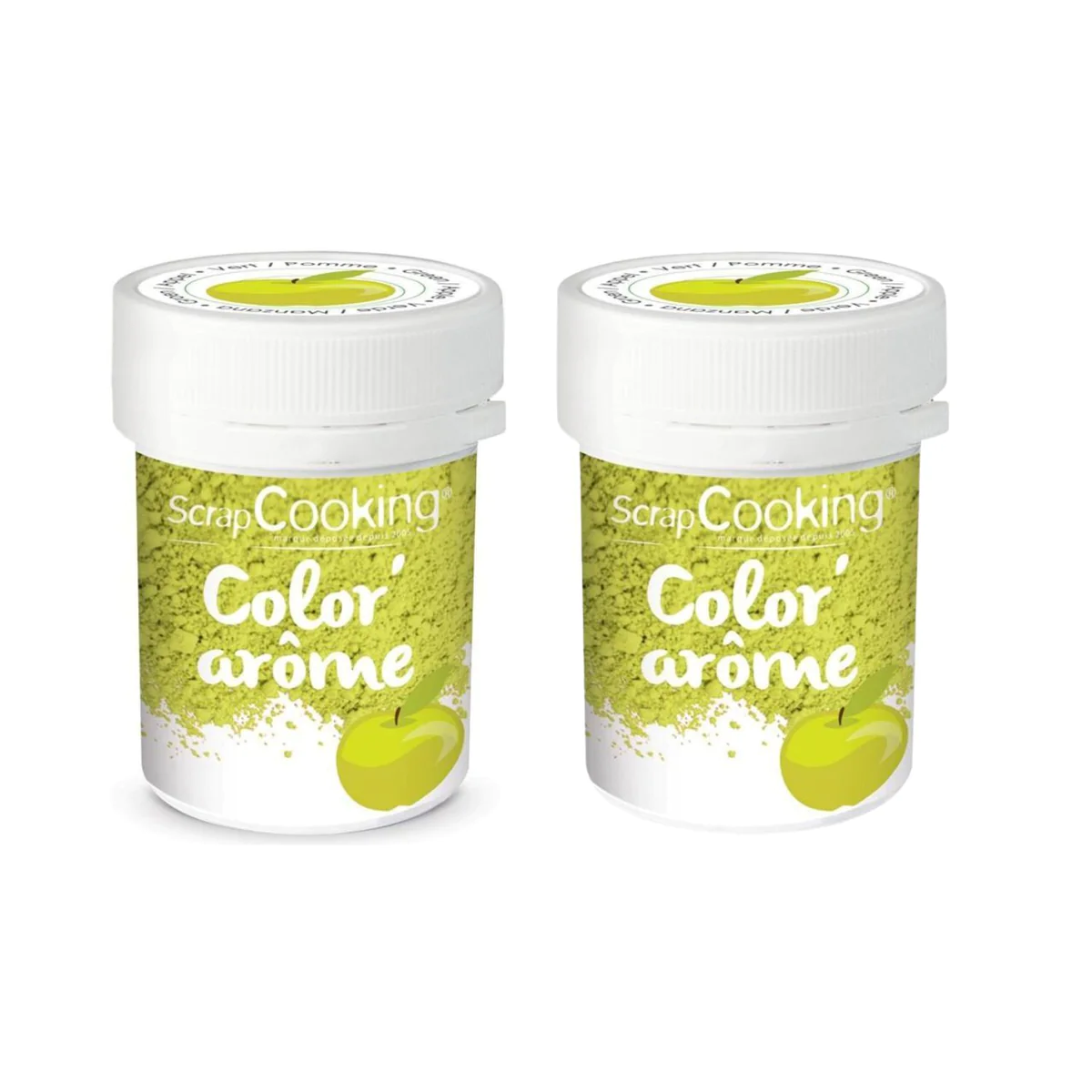 Colorant alimentaire vert arôme pomme 20 g Scrapcooking