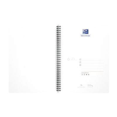 Oxford Office Essentials - Cahier à spirale B5 - 180 pages - points - disponible dans différentes couleurs