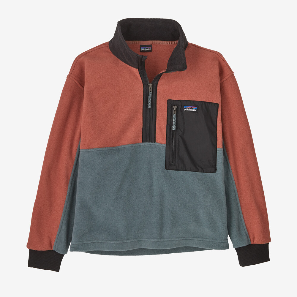 Microdini Fleece-Pullover für Kinder mit 1/2-Reißverschluss