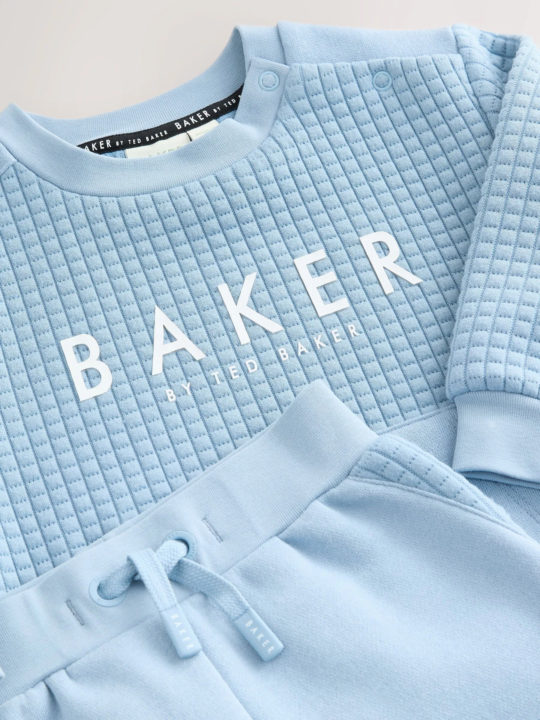 Baker by Ted Baker Blue Quilted Sweater and Joggers Set