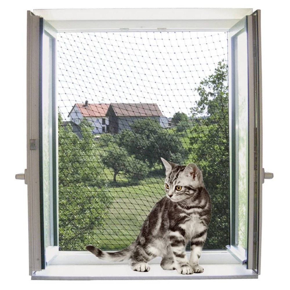 Filet de protection pour chat 4x3 m transparent