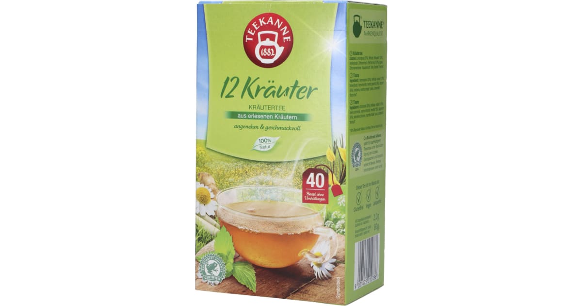 TEEKANNE 12 Kräuter 40er-Packung