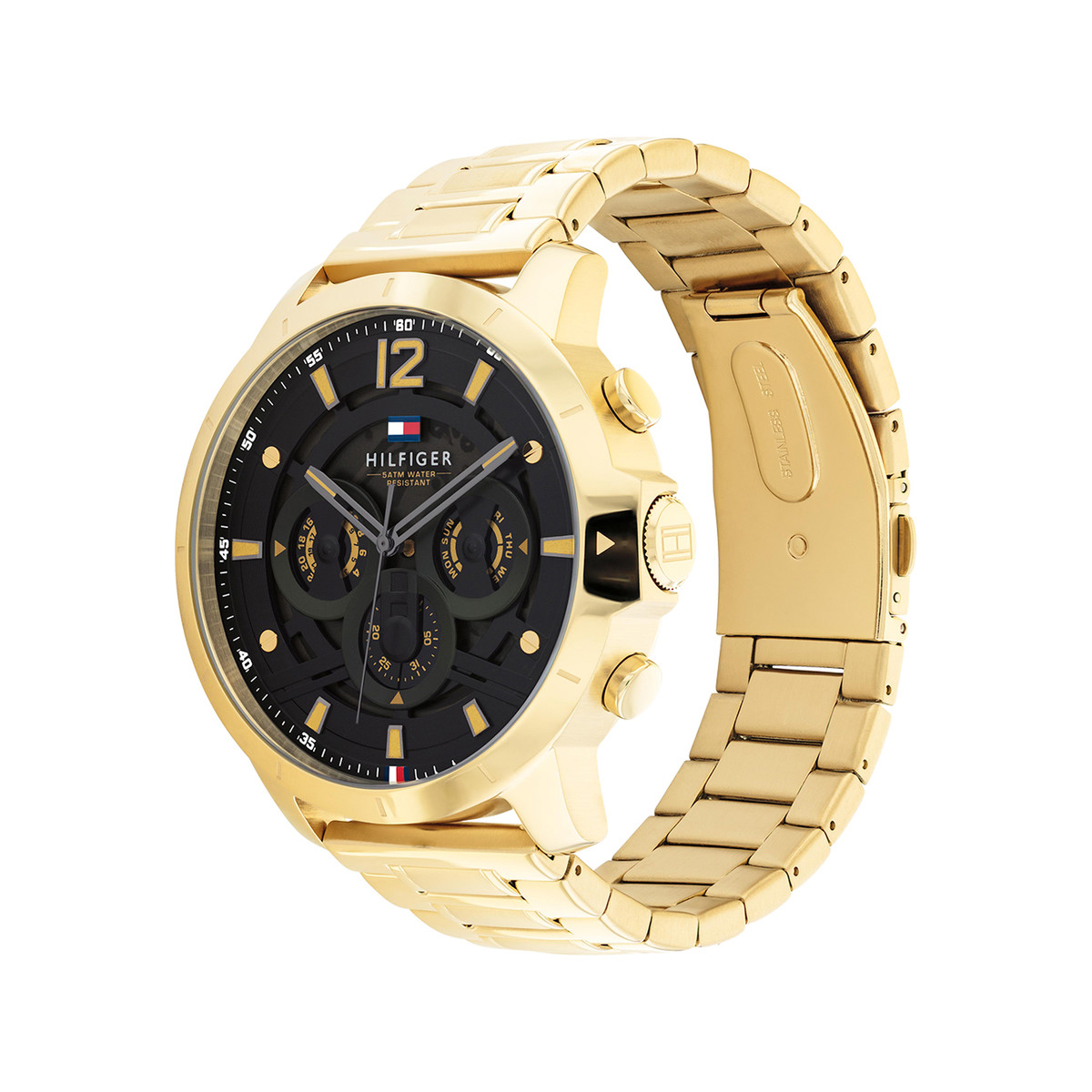 Montre TOMMY HILFIGER Luca homme bracelet acier doré jaune