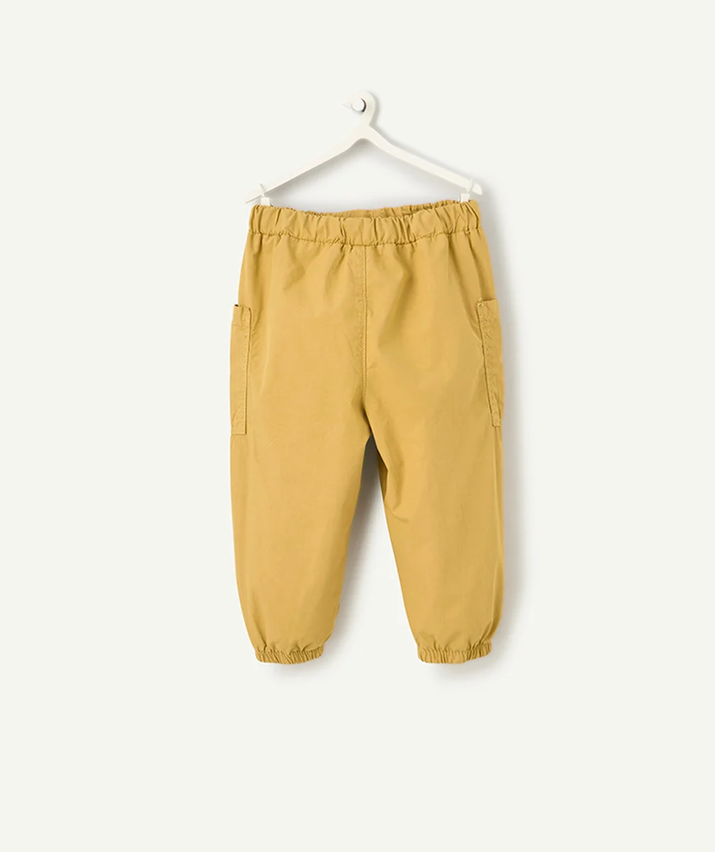 pantalon large cargo bébé garçon marron et ultra léger