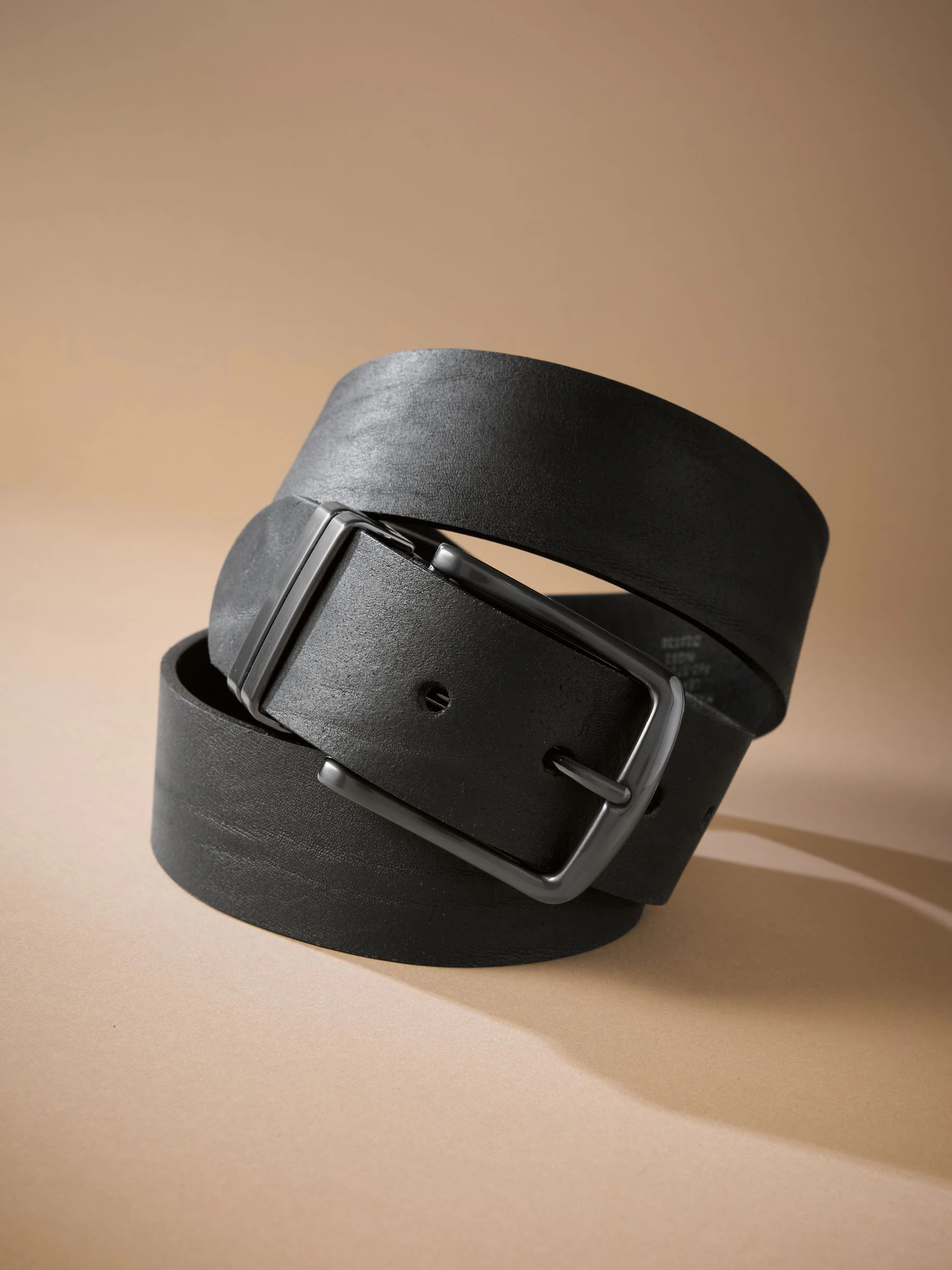 Zwart - Signature leren riem