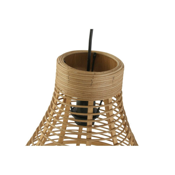 Suspension bicolore rotin 50 w (45 x 45 x 60 cm)