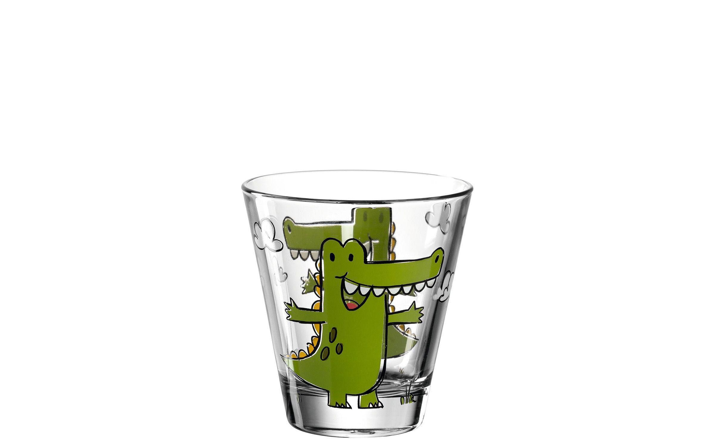 Kindertrinkglas Bambini Krokodil, 215 ml, 6 StückTrinkgläser Set für Kinder