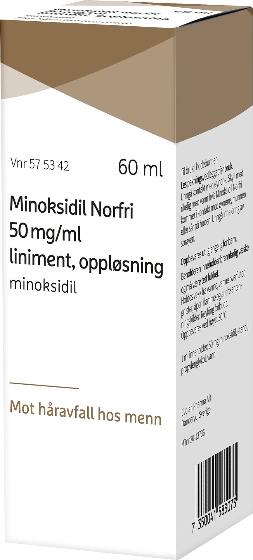 Minoksidil Norfri 50mg/ml liniment