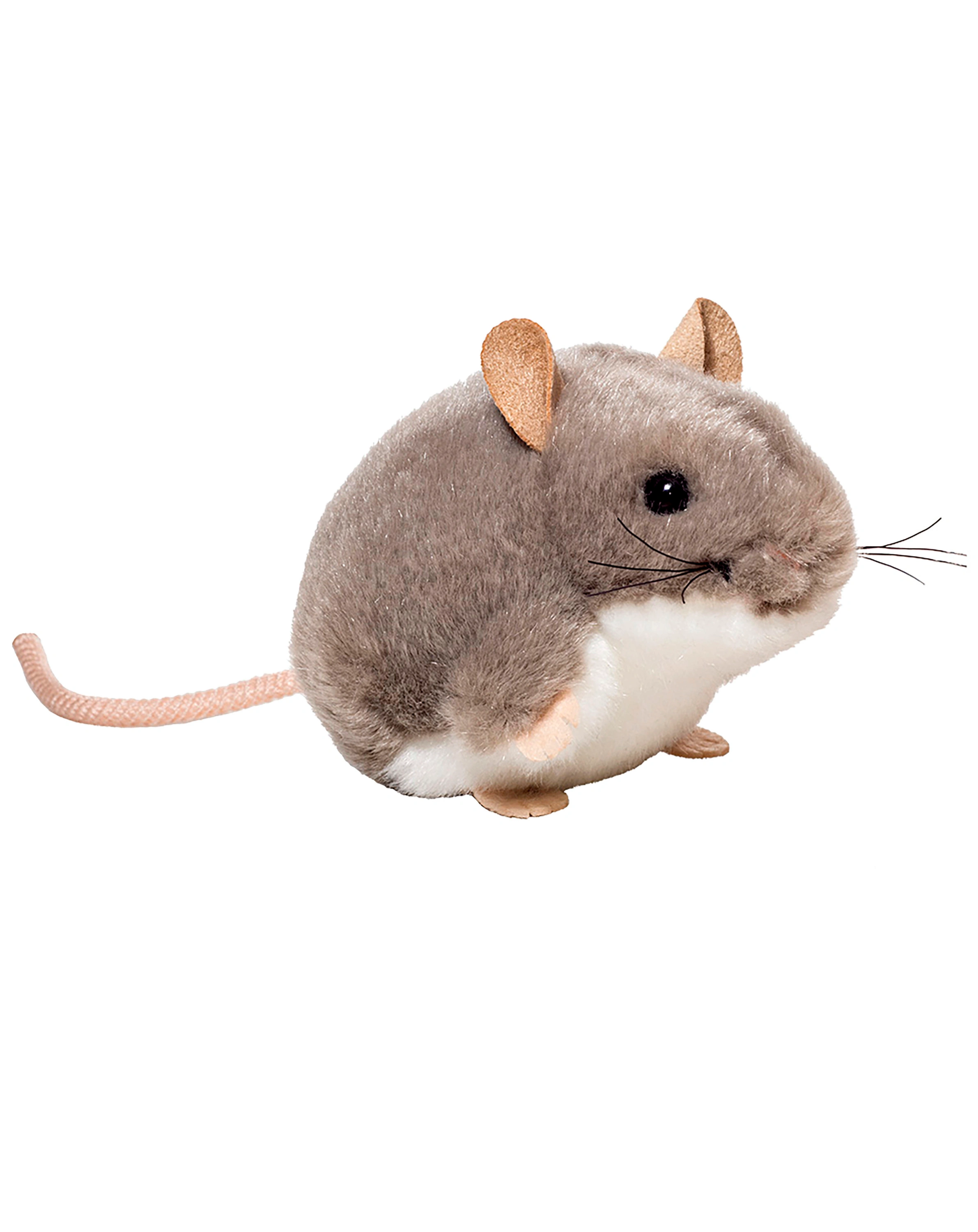 Kuscheltier MAUS (9cm) in grau