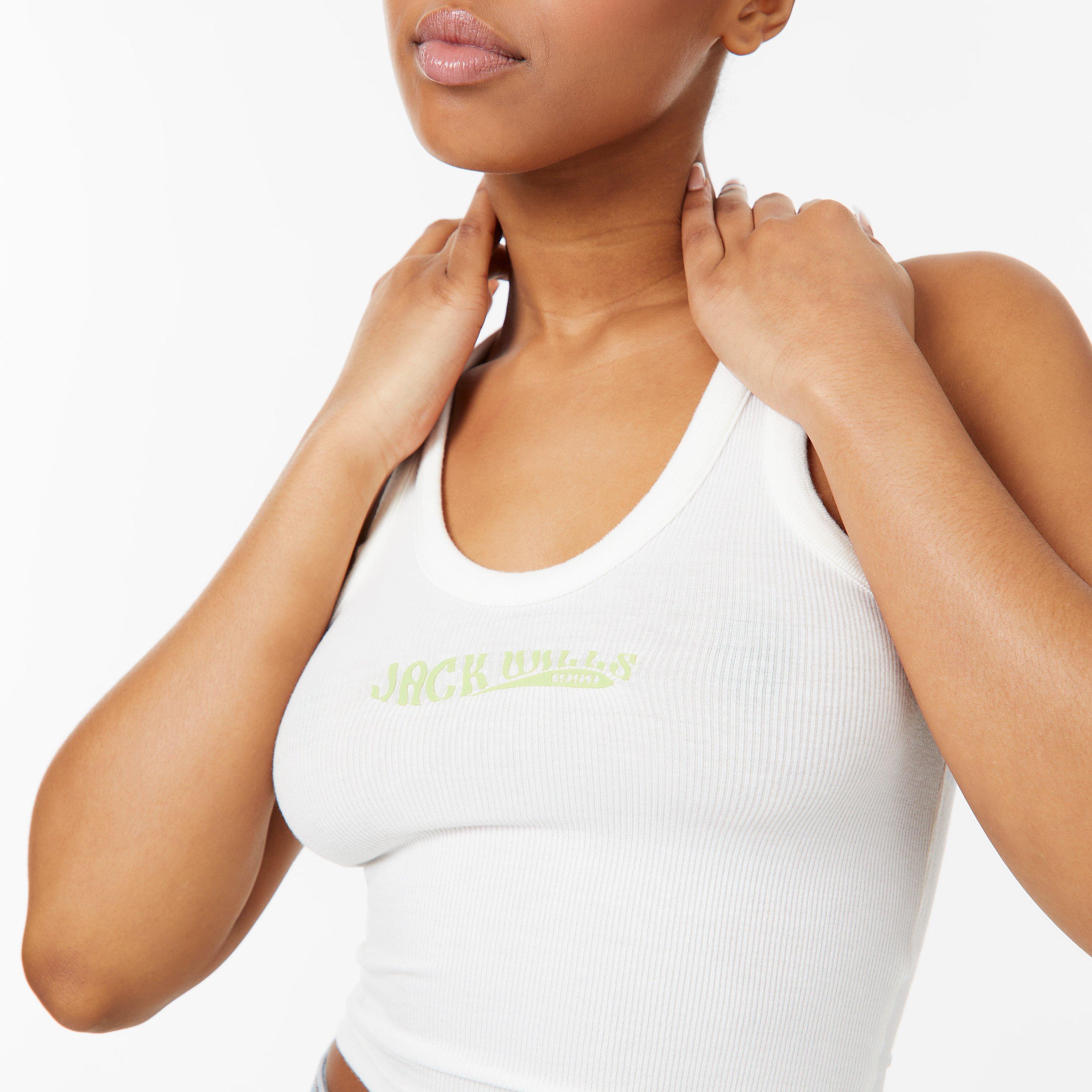 Jack Wills JW Scoop Neck Rib Tank Top