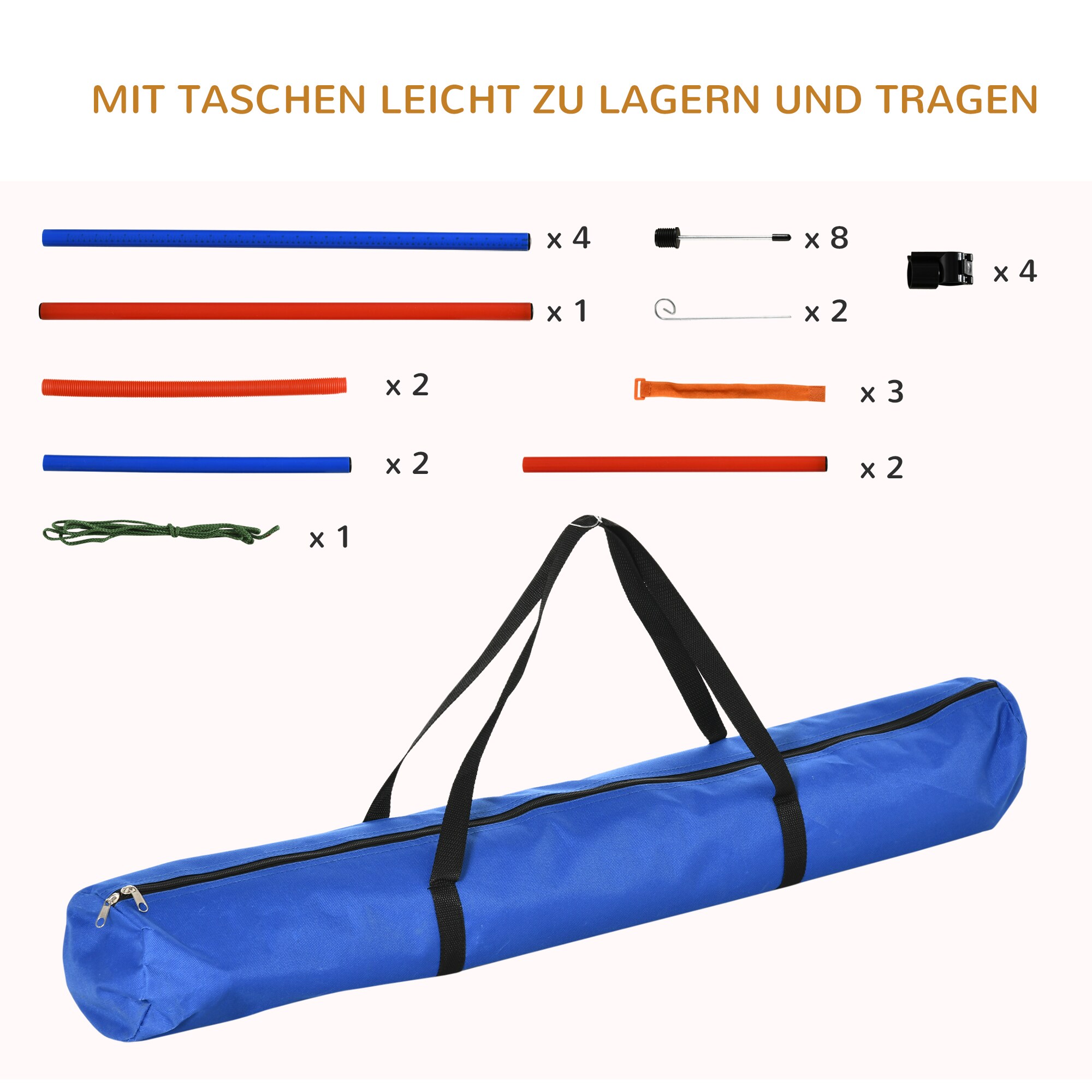 PawHut Hundesport blau, rot