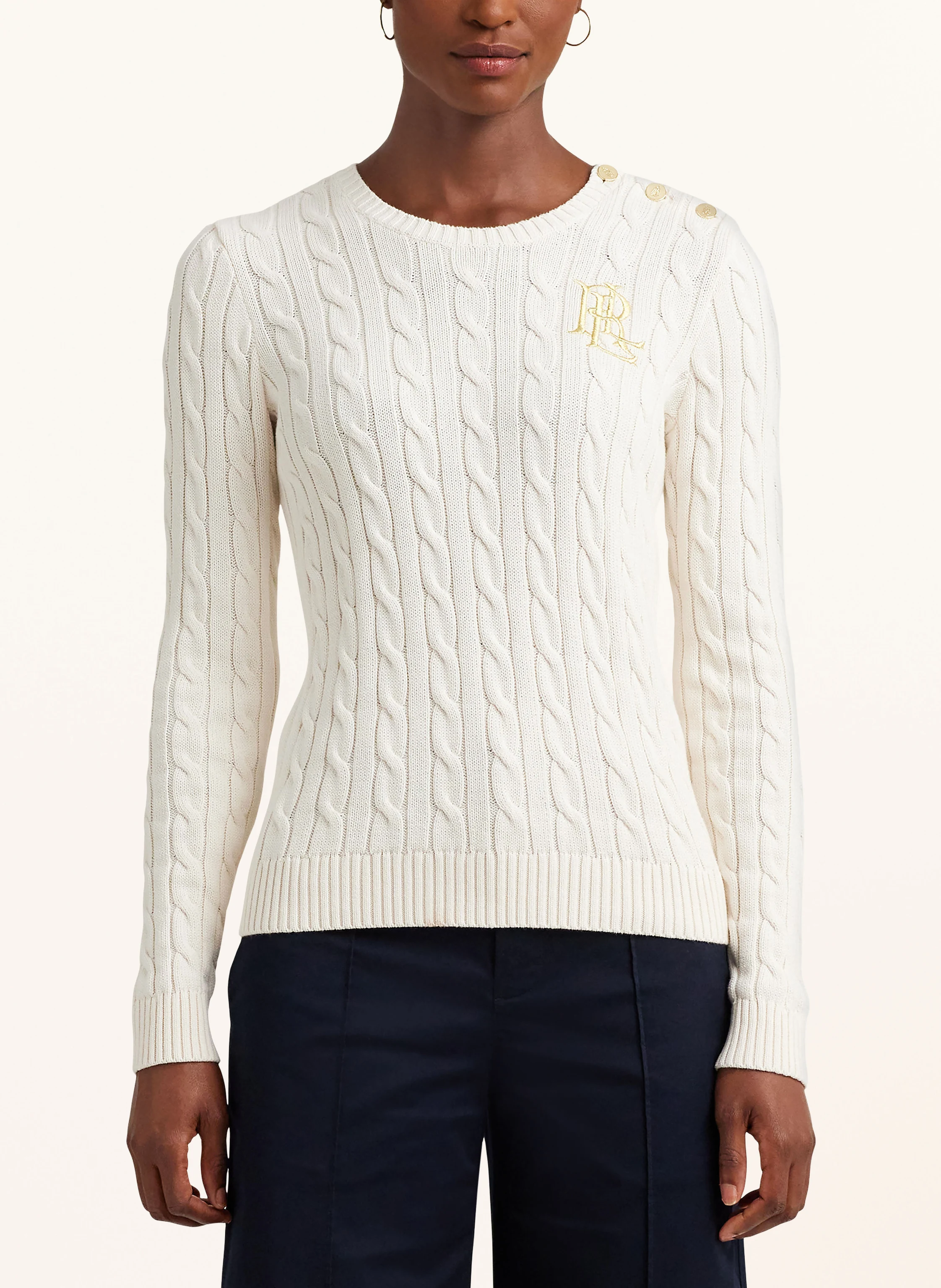 LAUREN RALPH LAUREN Pullover mit Glitzergarn