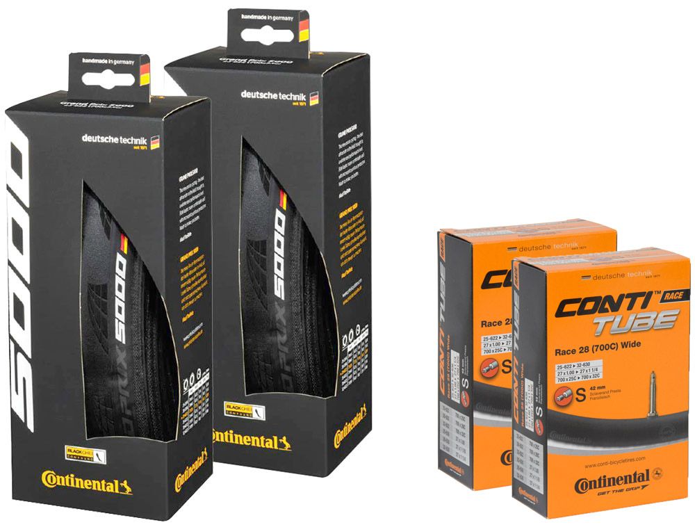 Continental Grand Prix 5000 Set 28-622 + Race 28 S42 wide kaufen | Bike-Discount