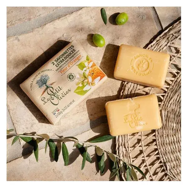 Le Petit Olivier - 2 Sabonetes Extra Suaves - Flor de Laranjeira 2 x 100g