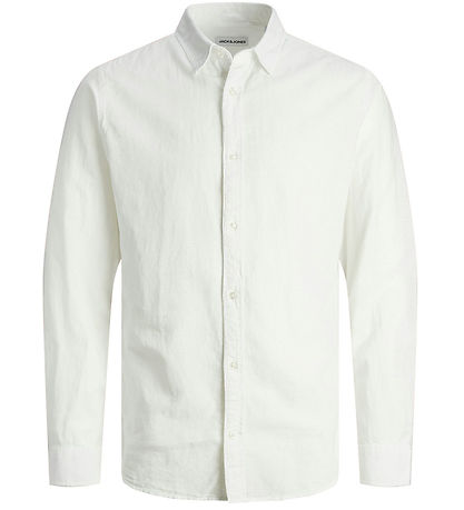 Jack & Jones Hemd - JjeLinen - Weiß