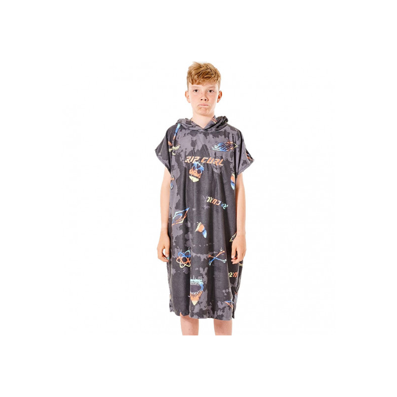 PONCHO RIP CURL ENFANT PRINT WASHED BLACK M/L