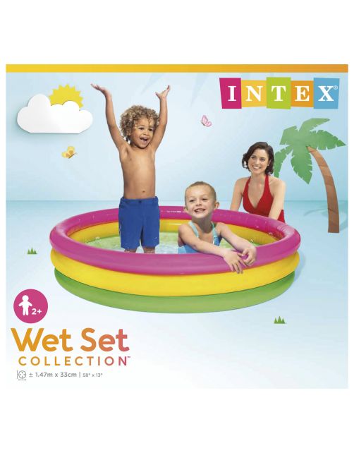 Intex Opblaas Zwembad Sunset Glow - Easy Set Baden - Ø147x33 cm
