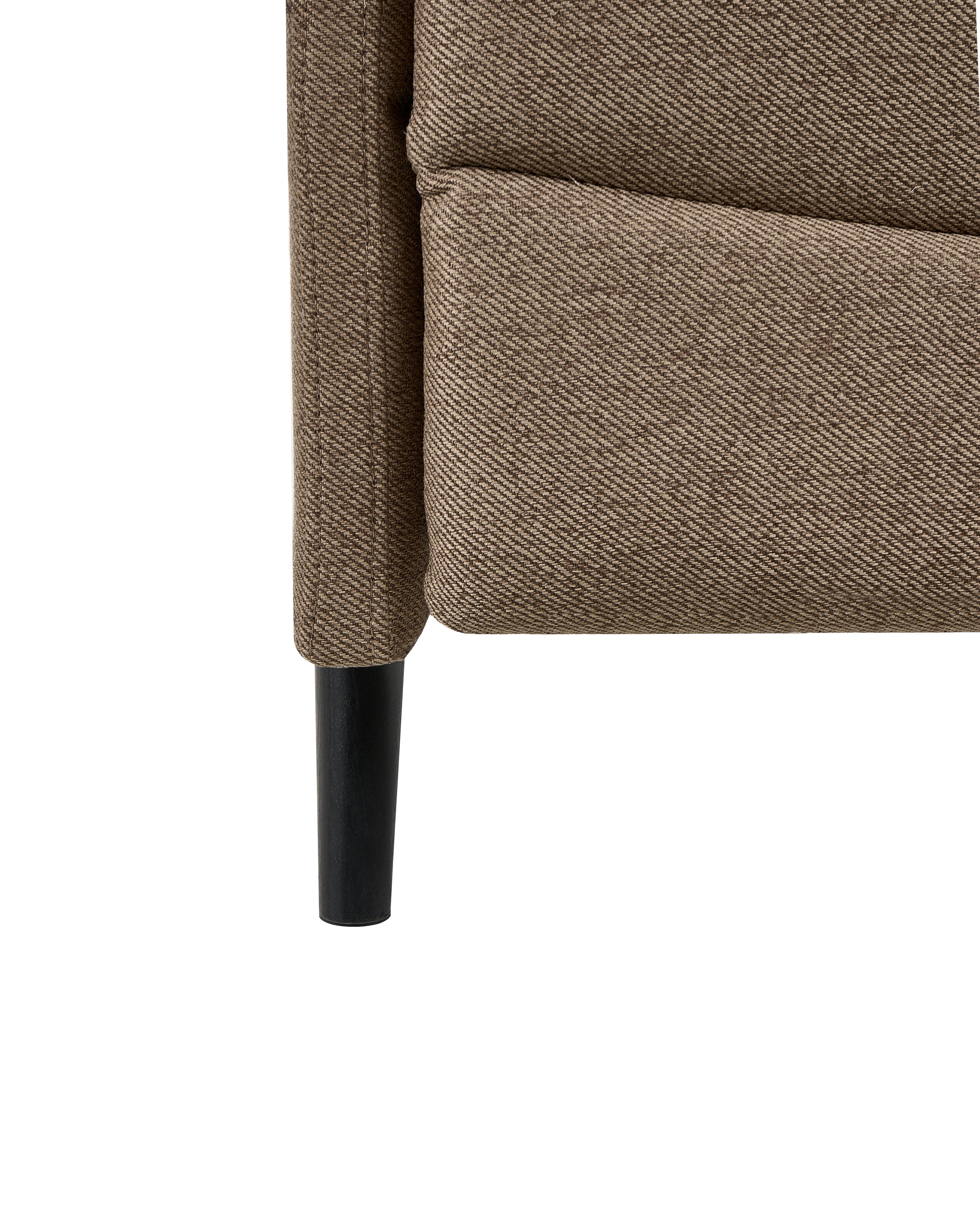 Relaxfauteuil SELVIK inclusief voetensteun Stof Bruin