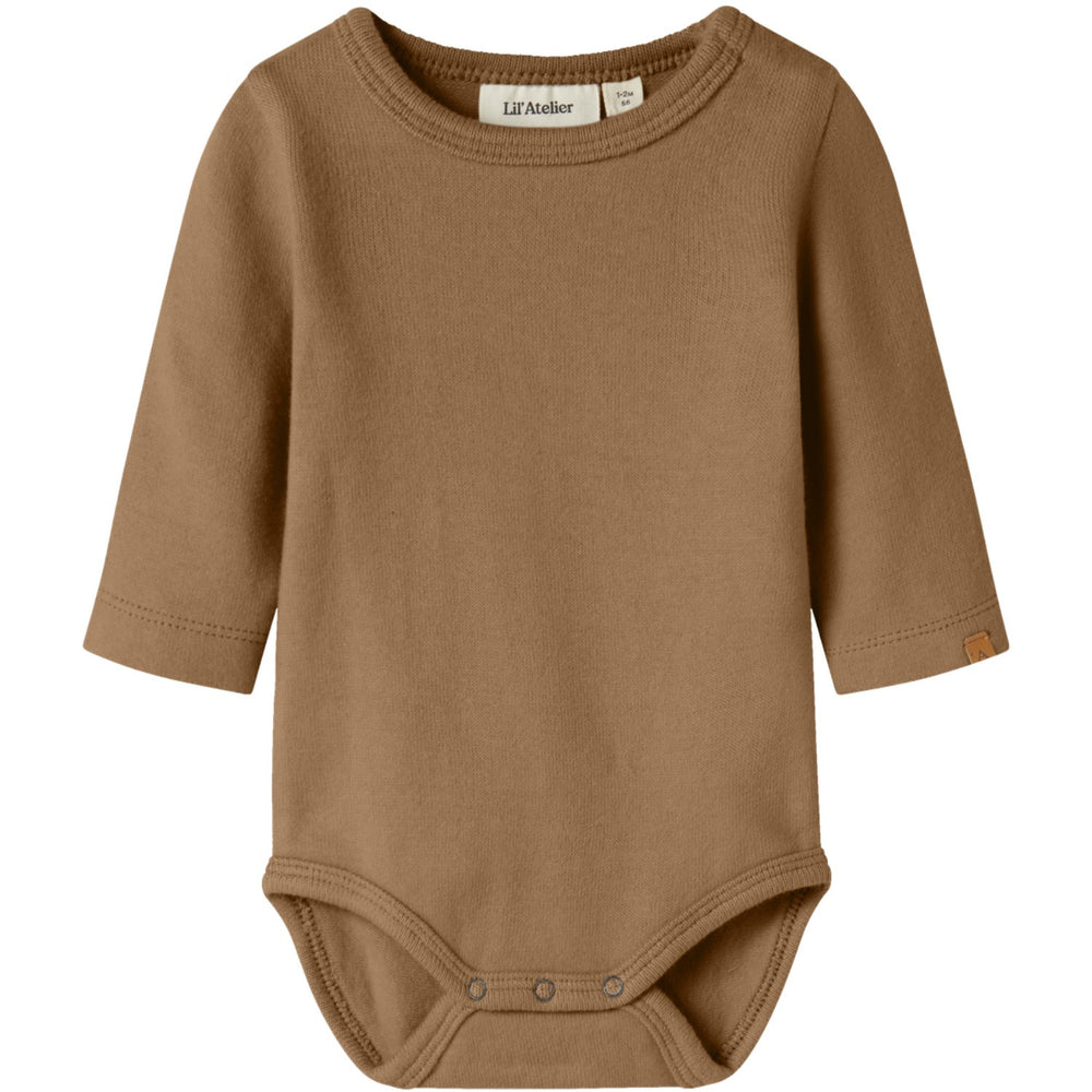 Køb Lil'Atelier Sepia Tint Nbmthoro Leo Ls Slim Body Lil
