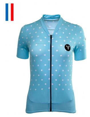 Maillot Manches Courtes Femme Lebram Bleine Bleu Coupe Ajustée