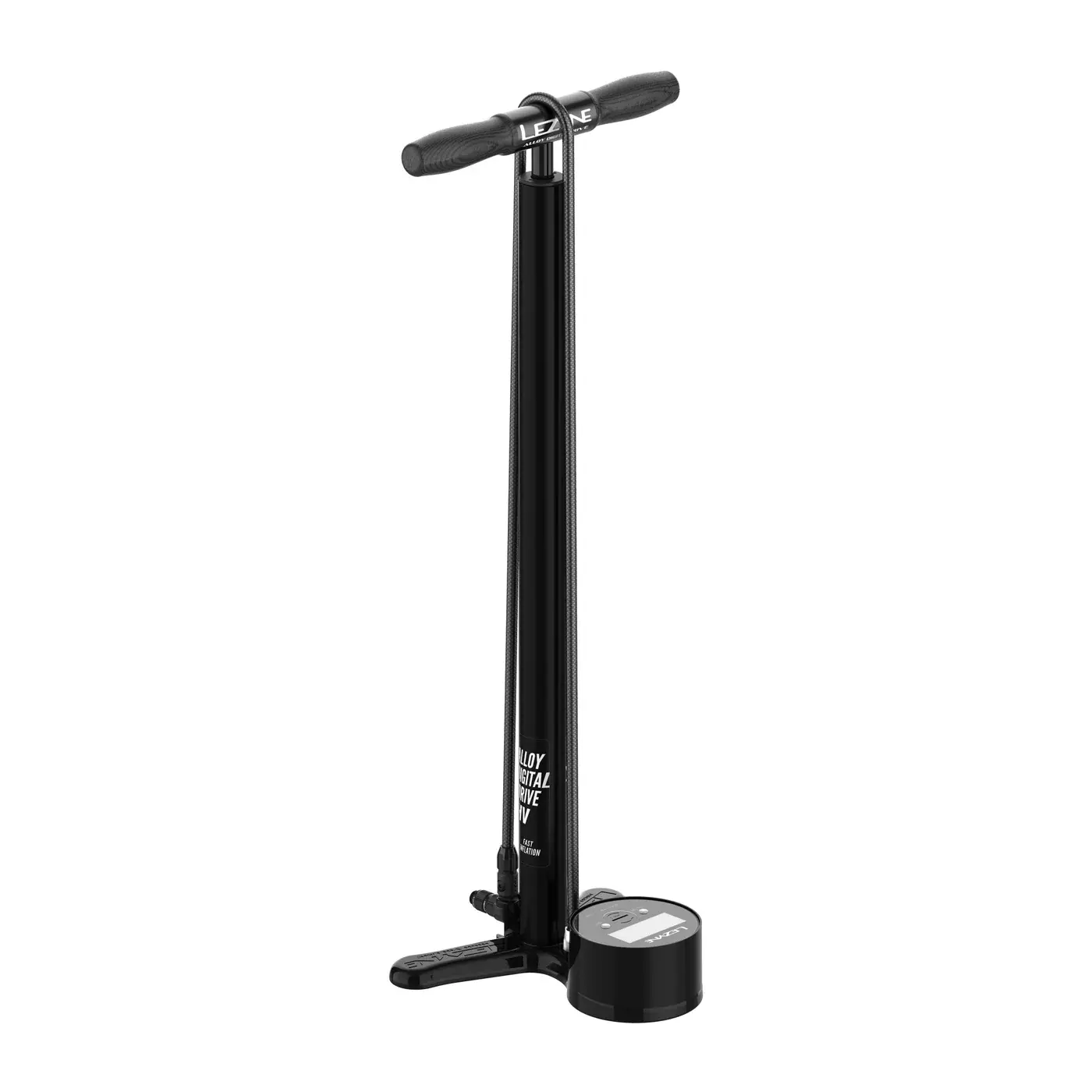 Lezyne Alloy HV Digital Floor Drive 3.5 Fietspomp Zwart