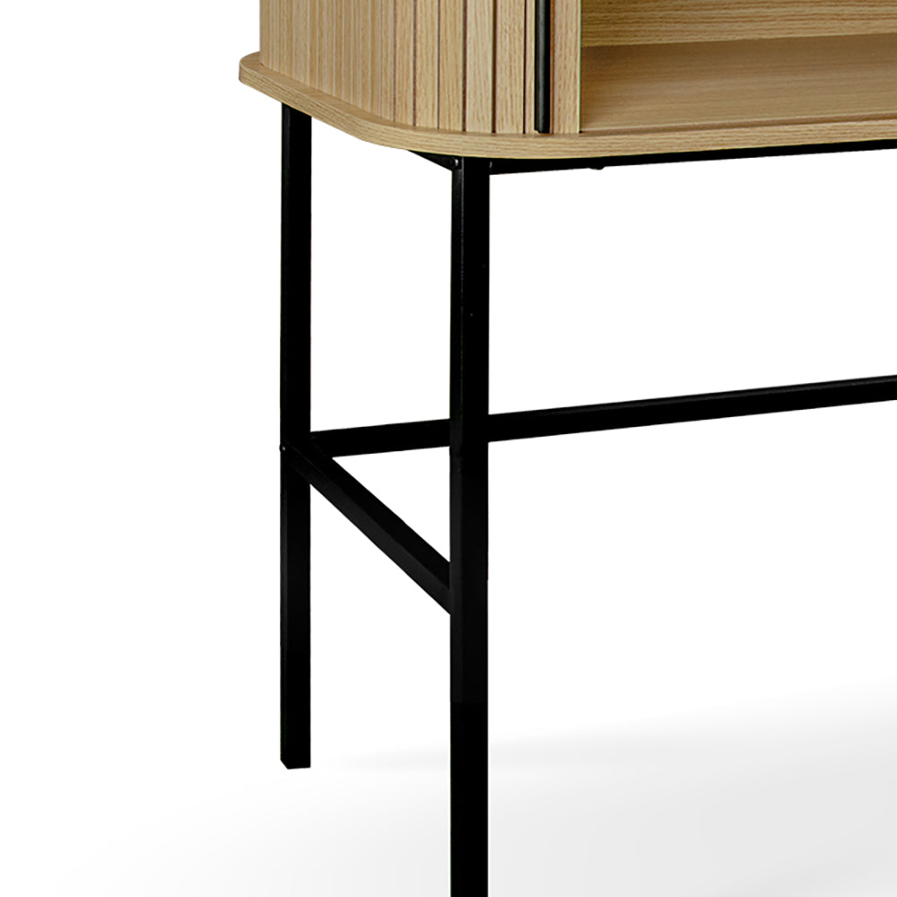 by fonQ basic Panel Bureau - B 120 cm - Eikenbruin