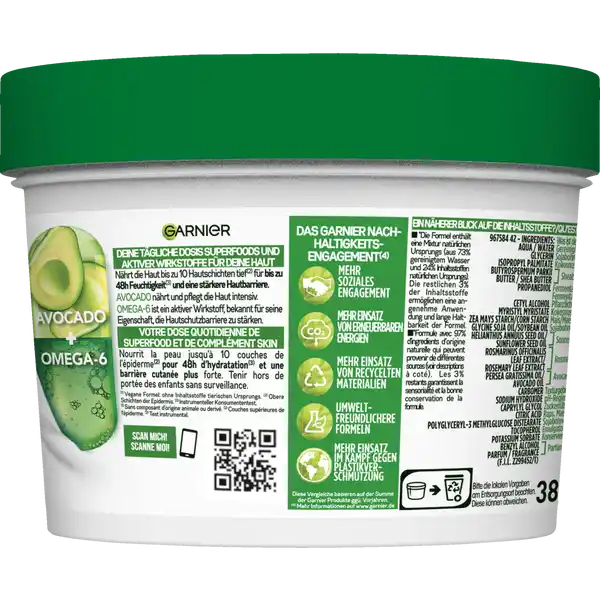 BODY SUPERFOOD Körperpflege 48h nährende Creme