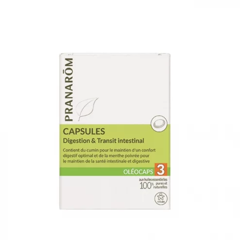 Oleocaps 3 Digestion & Transit intestinal - 30 capsules