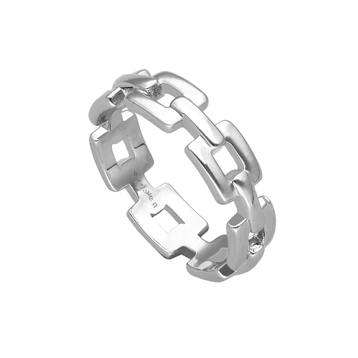 Bague Maillons Argentée