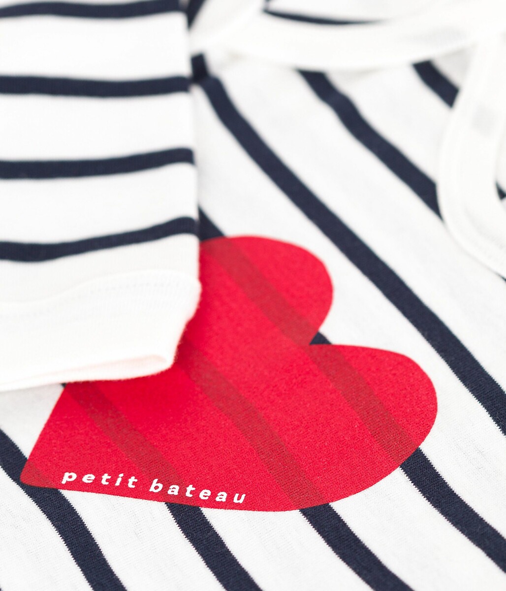 PETIT BATEAU<br>Pijama de algodão sem fecho de pressão