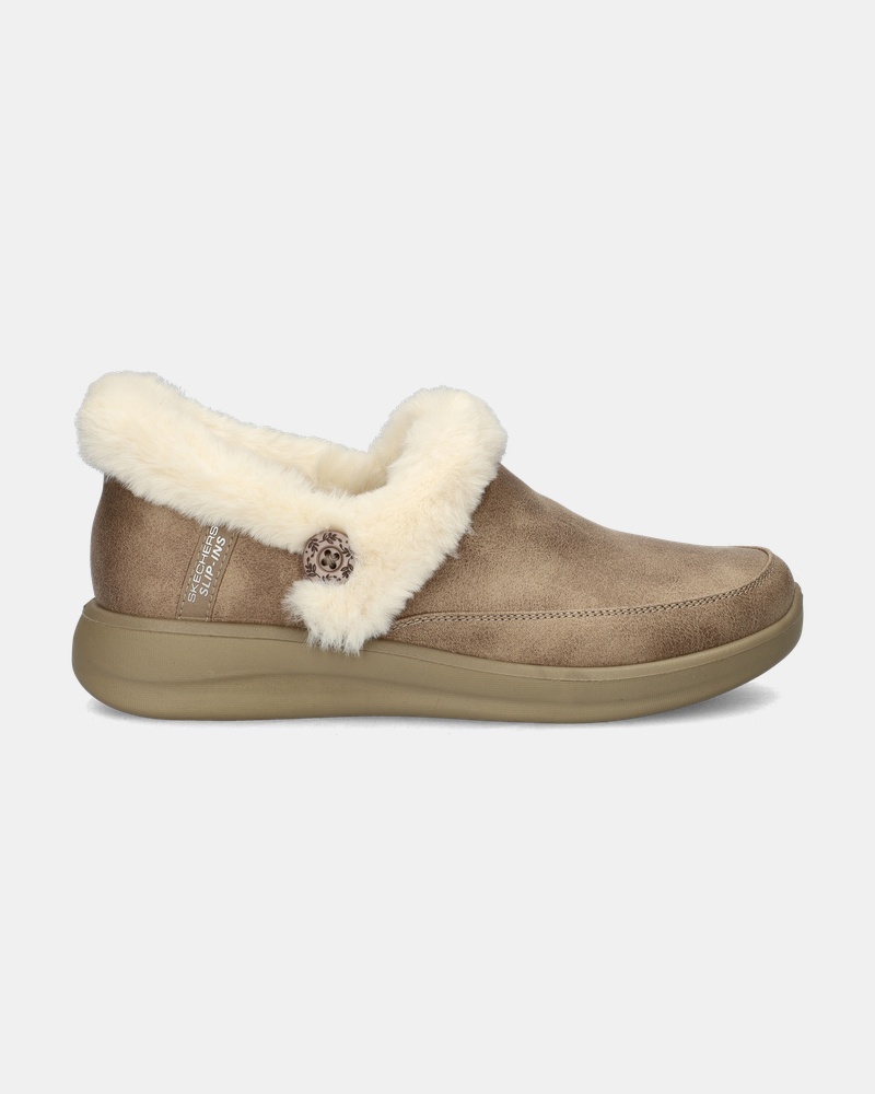 Skechers Hands Free Slip-Ins Cozy Escape Pantoffels  - bruin