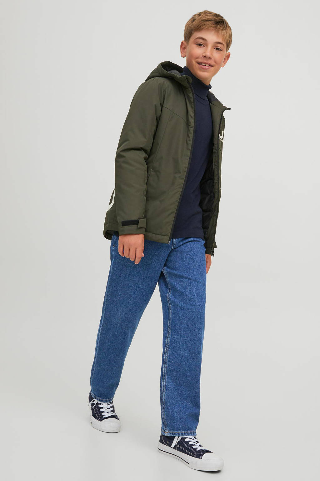 JACK & JONES loose fit jeans JJICHRIS blue denim