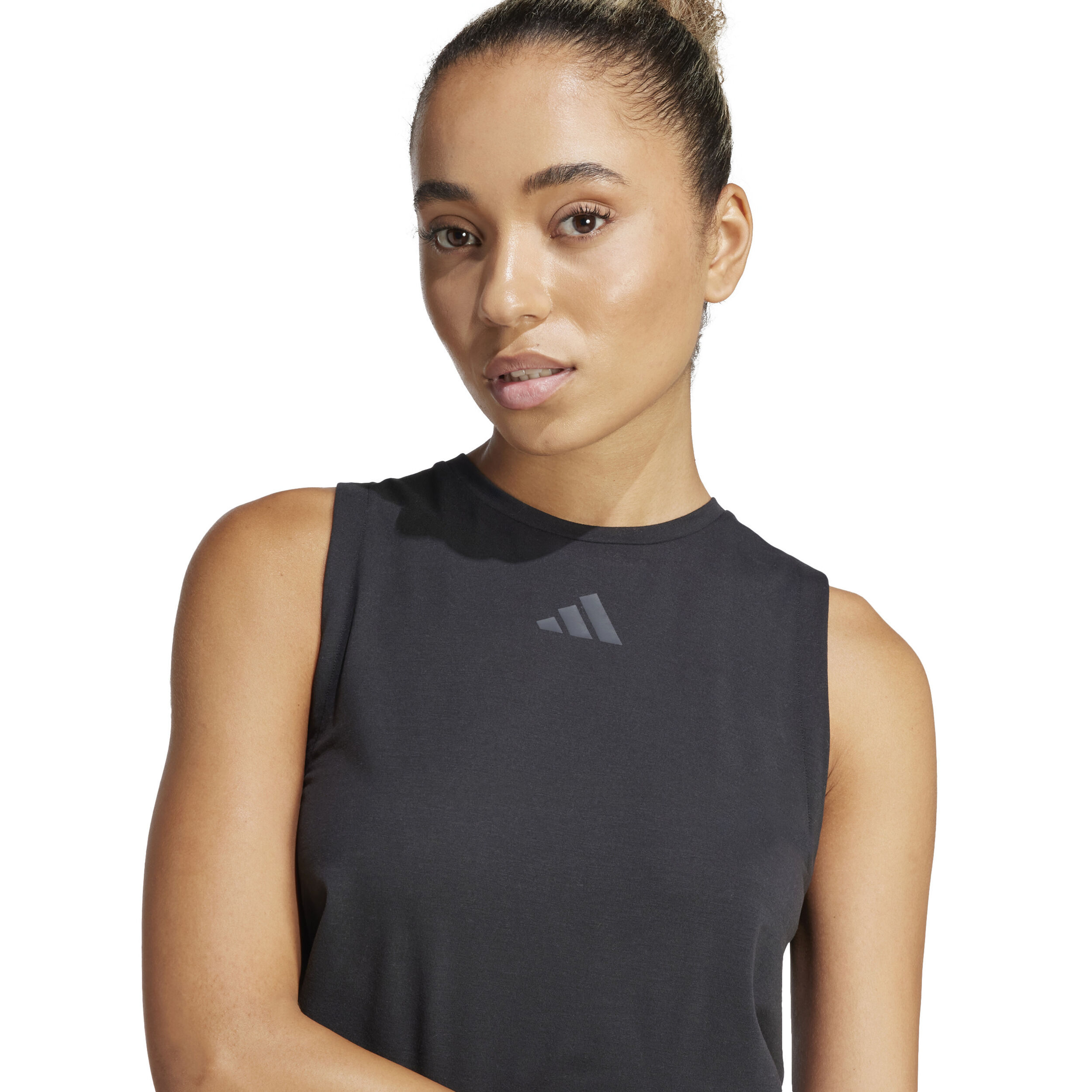 adidas Power 3 Stripes Boxy Débardeur Tank Top Femmes - Noir