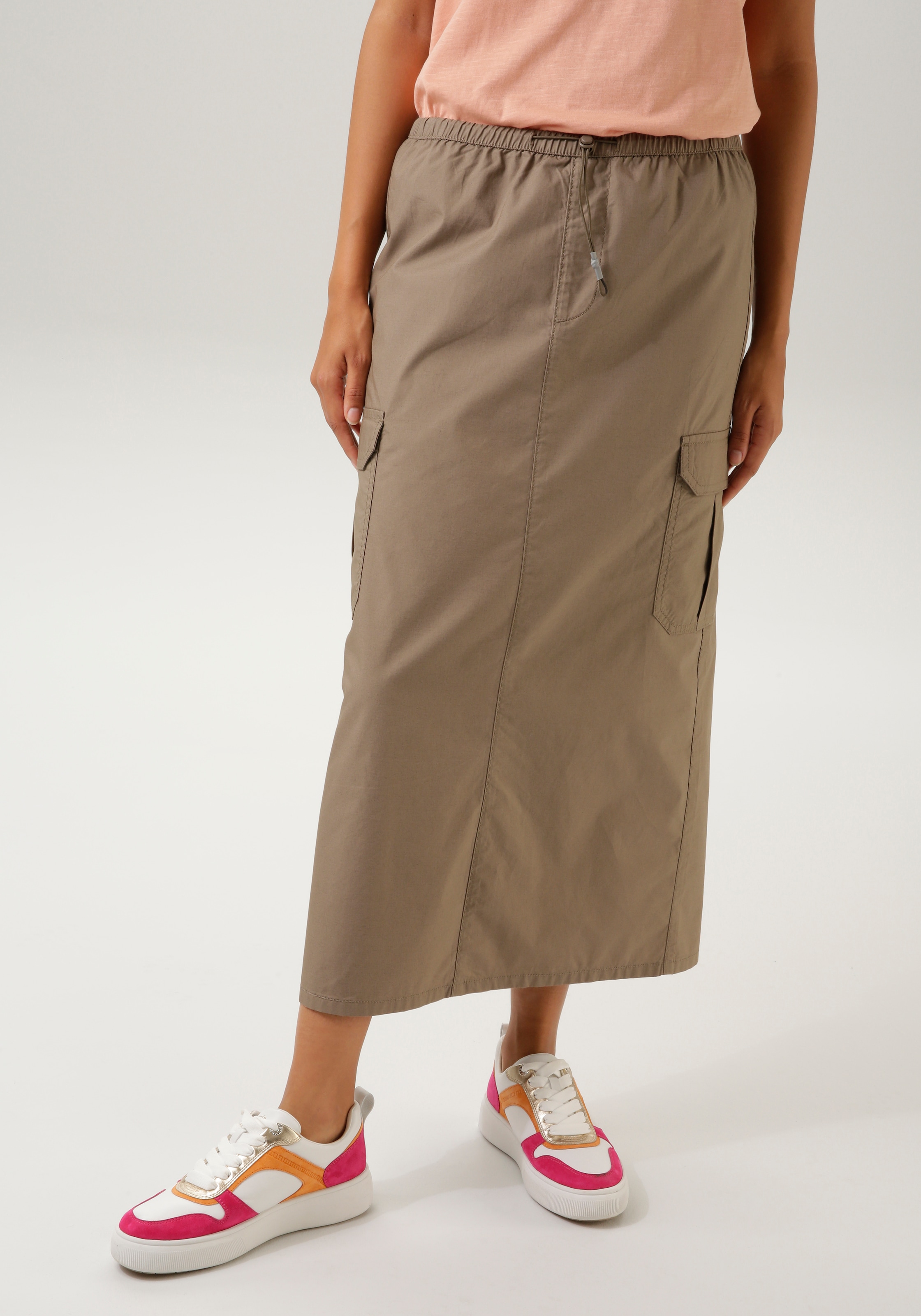 Aniston CASUAL Cargorock , mit Tunnelzug regulierbarer Gummizugbund