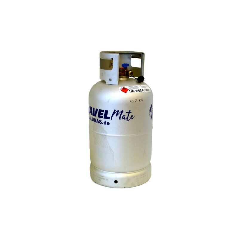 ALUGAS TRAVELMate 2.0 Gastankflasche 27,2 Liter mit 80% Multiventil - elektronische Anzeige (DE)
