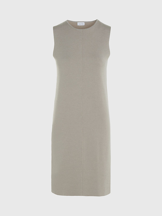 Vestido tubinho em malha de lã refinada