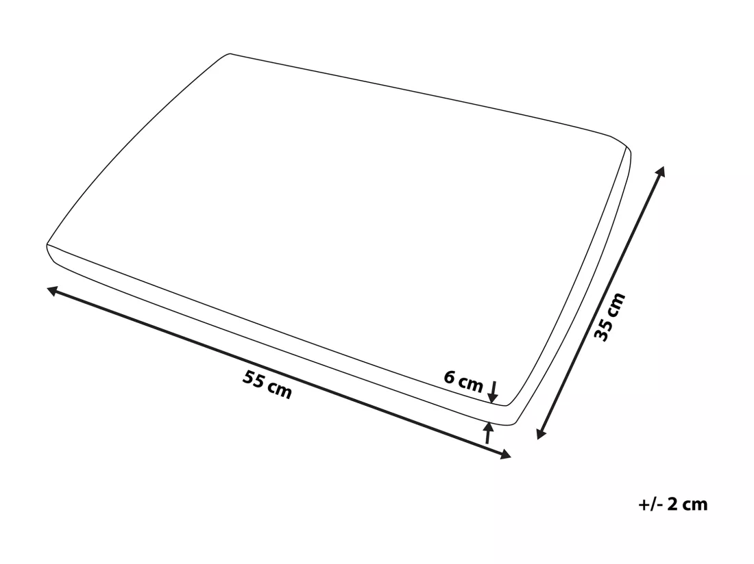Oreiller MUIR Bas Mémoire de forme 55 x 35 cm Blanc