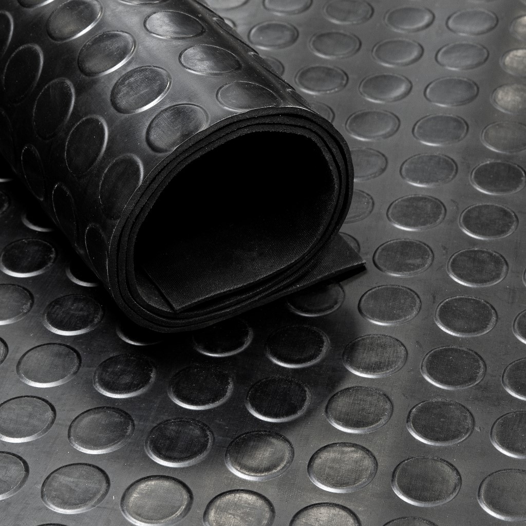 Tapis caoutchouc en rouleau - clous 2,7 mm - largeur 60 cm