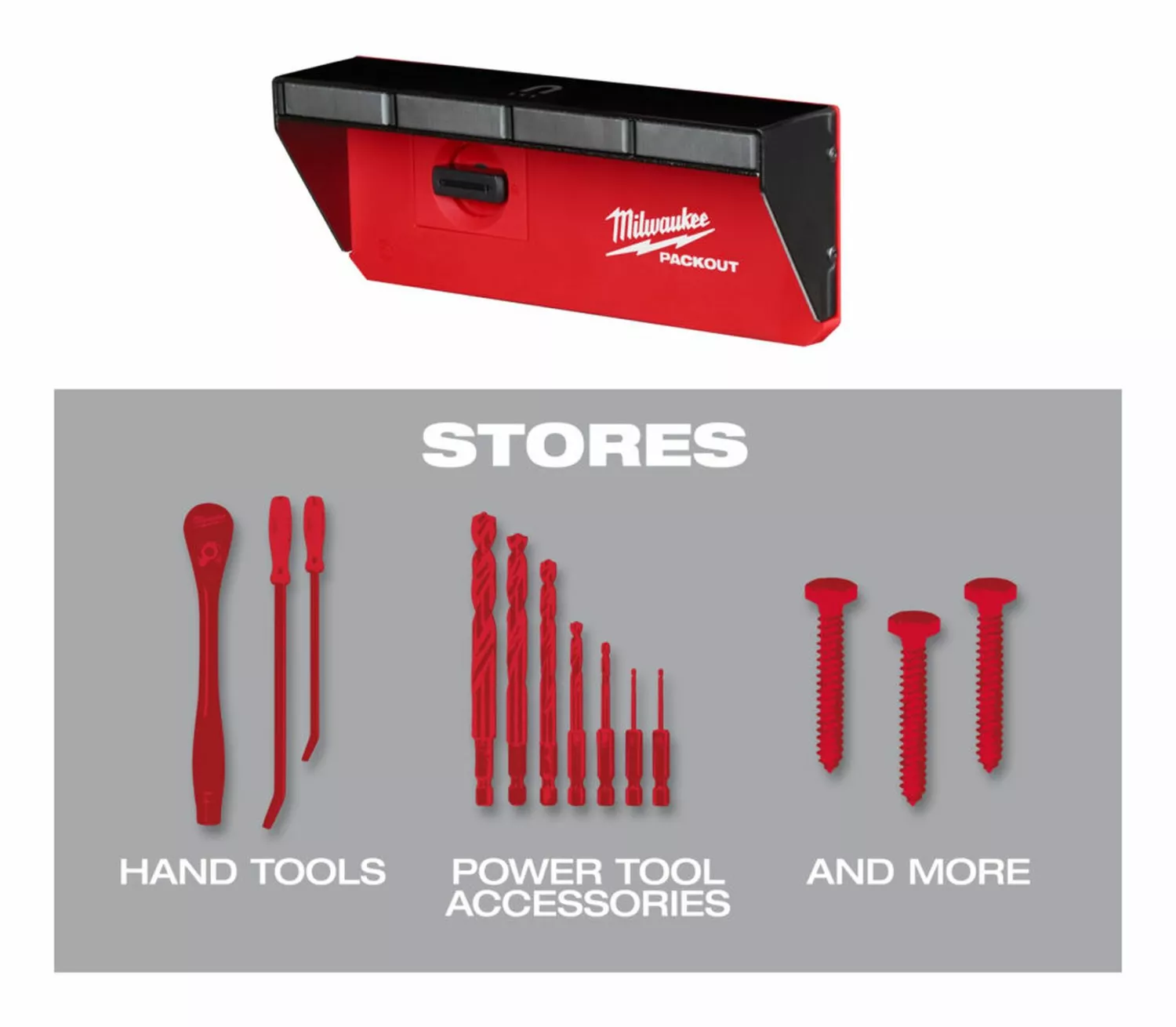 Milwaukee 4932493378 Packout magnetisch rek