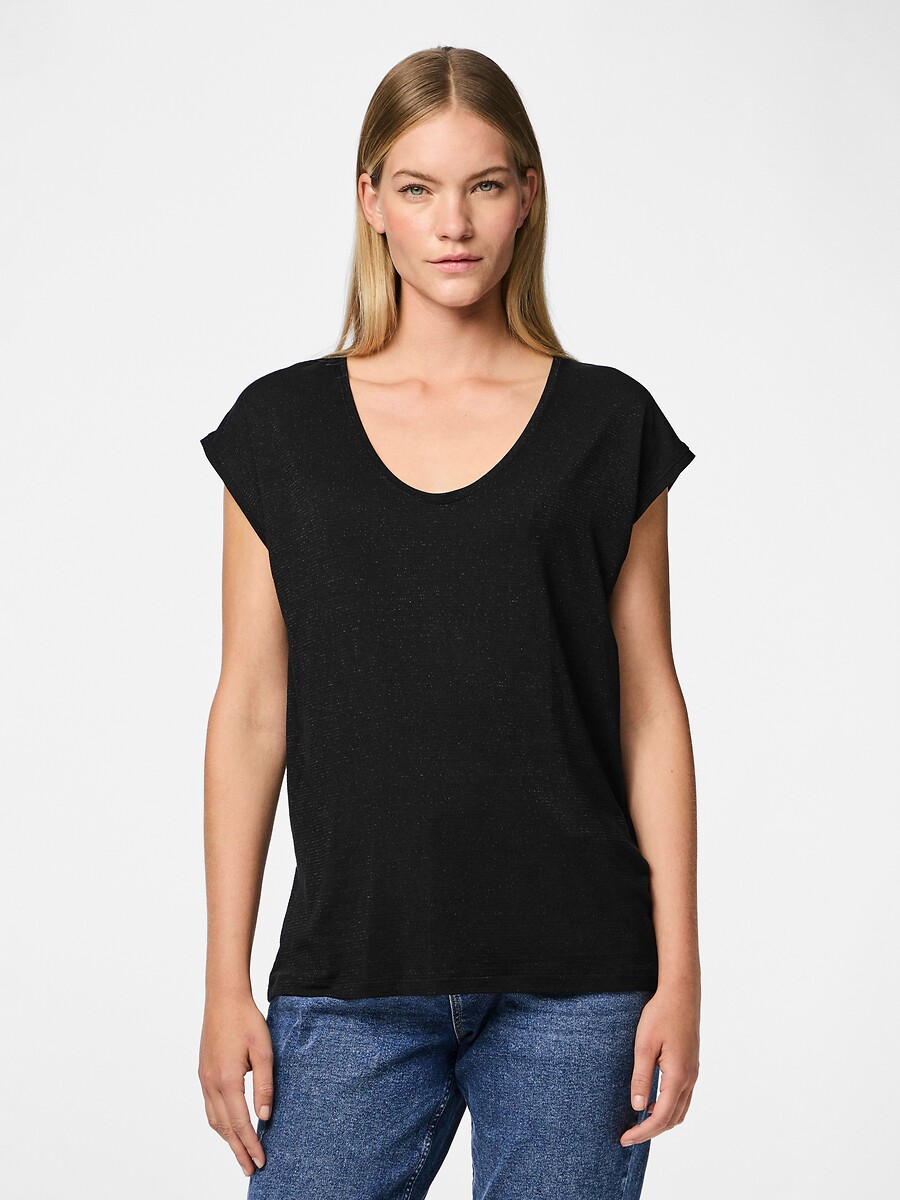 PEÇAS<br>Camiseta com efeito brilhante