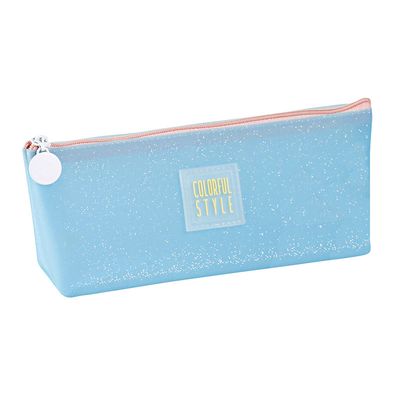 Trousse triangulaire Jelly - 1 compartiment - 3 coloris disponibles - Viquel