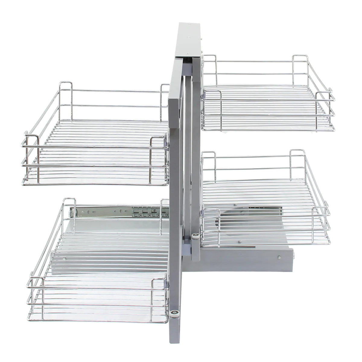 KuKoo Paniers Métalliques d’Angle – Coulissants - Côté Droit Kukoo