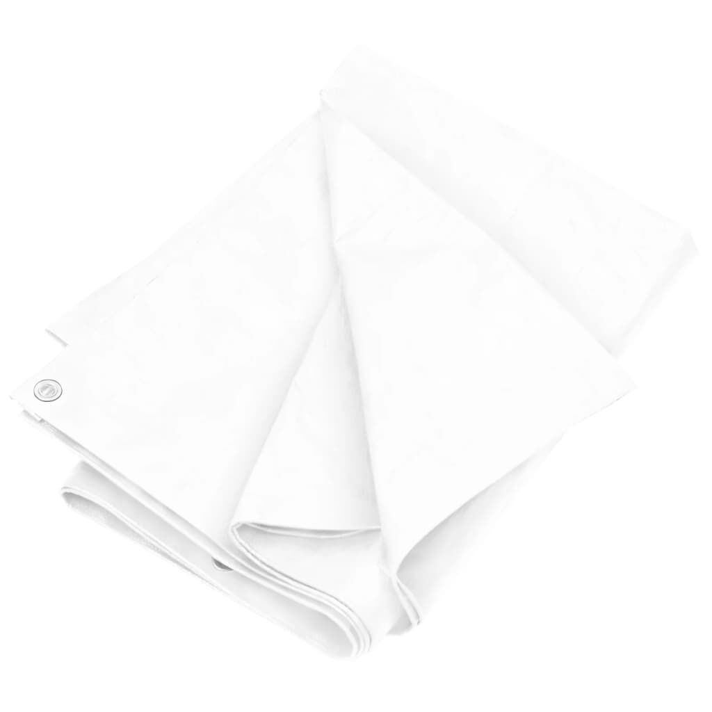 vidaXL Afdekzeil, 180 g/m², 2x3 m, wit, HDPE
