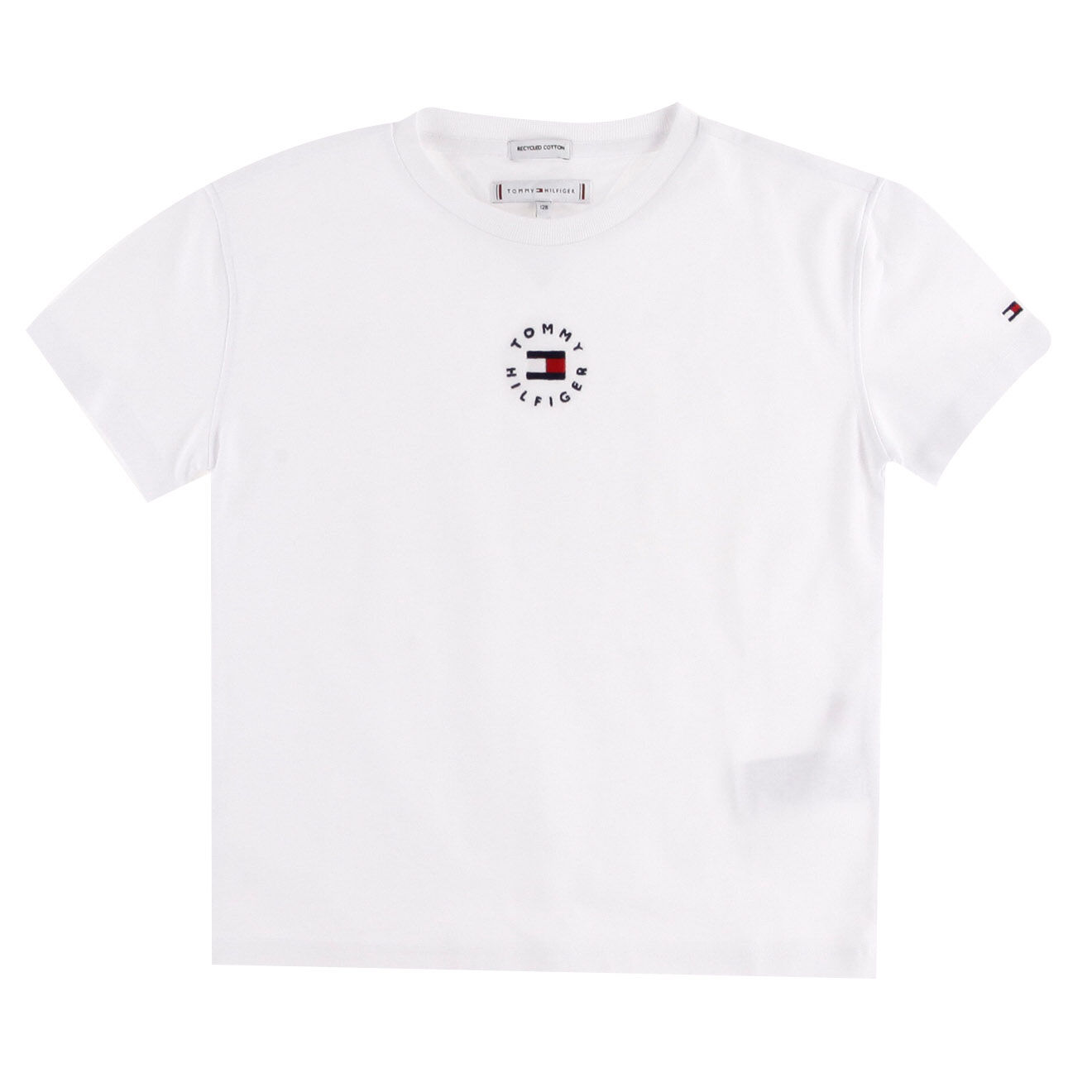 Tommy Hilfiger T-Shirt manches courtes Logo Rond blanc