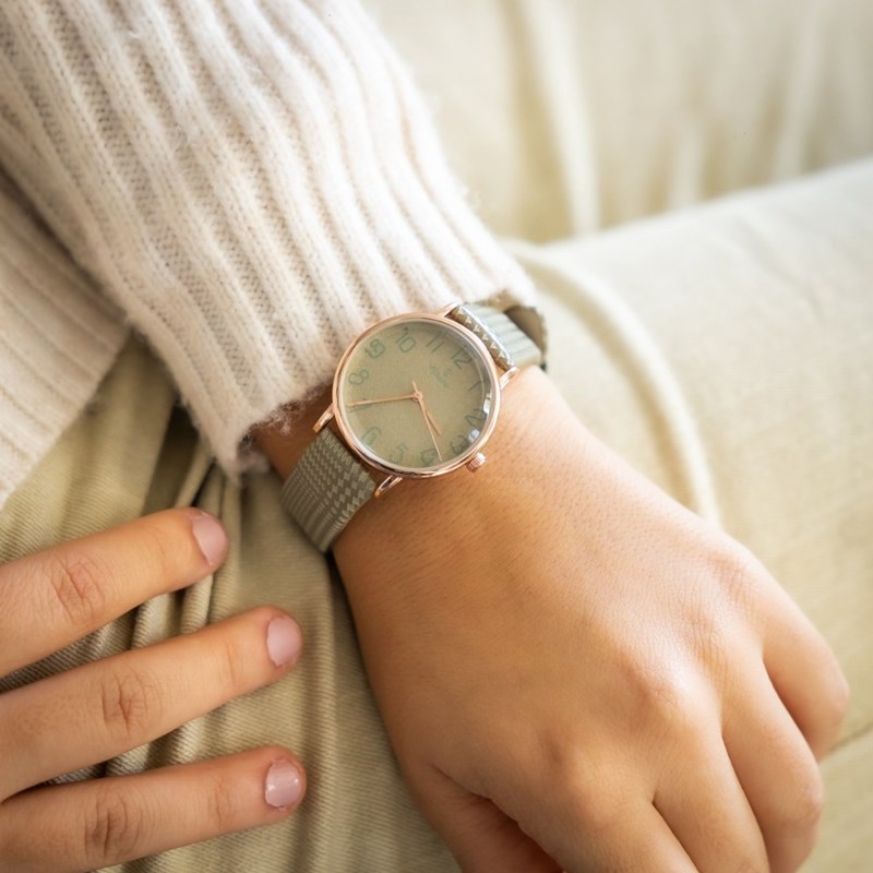 Montre Femme CHTIME bracelet Cuir Vert