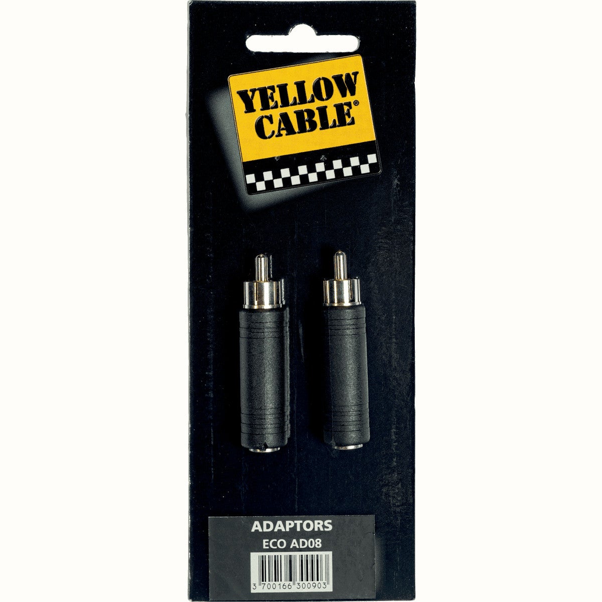 Yellow Cable AD08 6.3 mm TS Jack female - RCA male verloopplug (2 stuks)