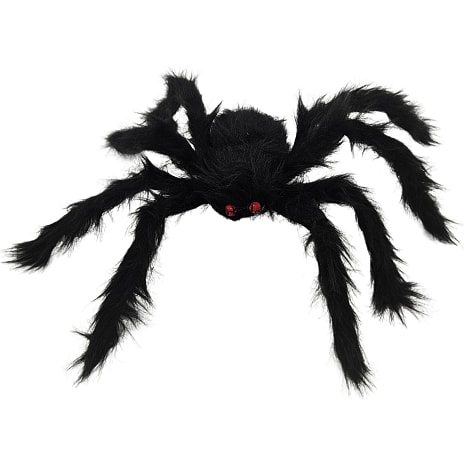 Halloween edderkop 30 cm - sort