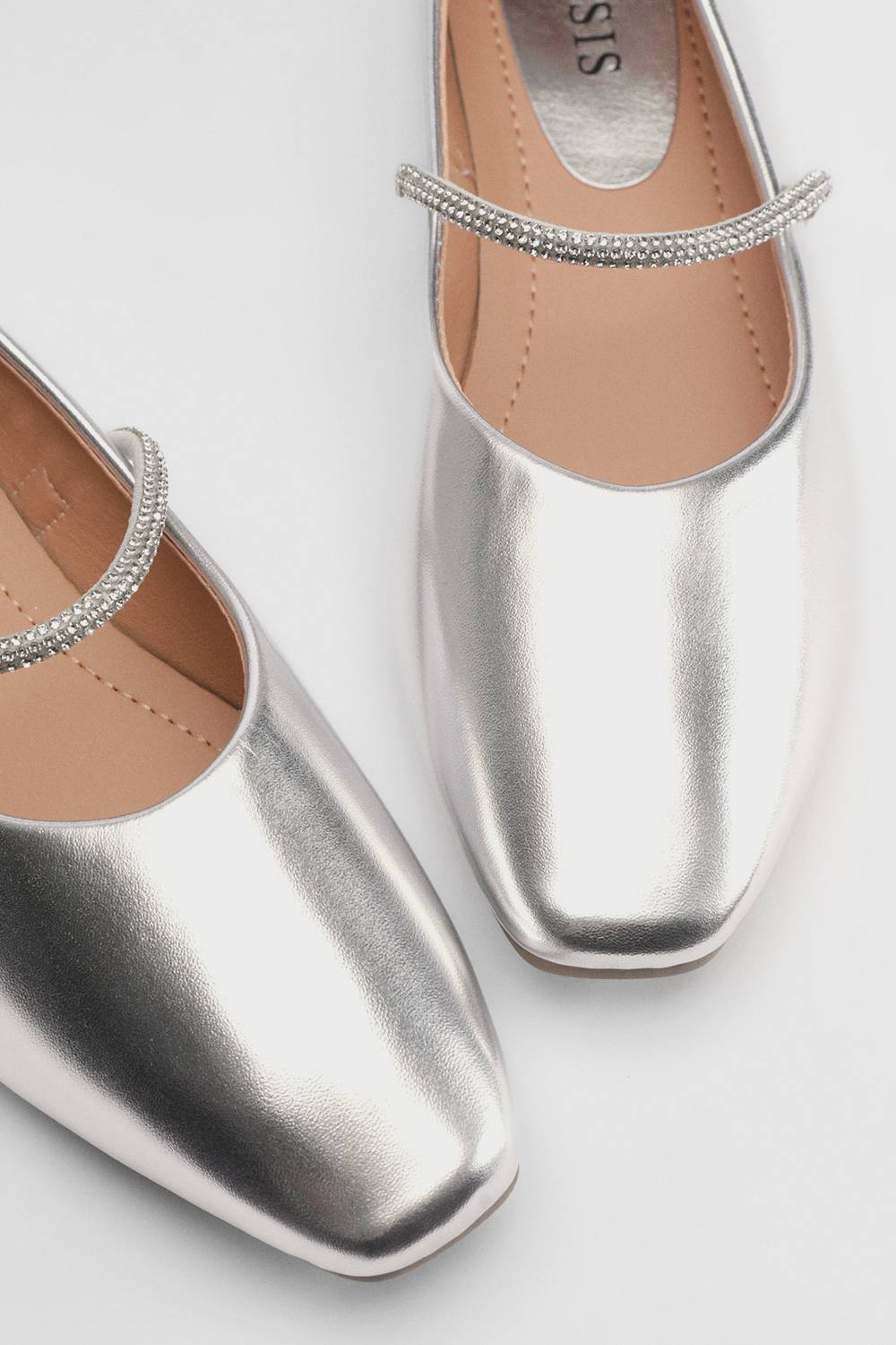 Oasis Ballerines Eloise En Synthétiquecuir Avec Bride Ornée De Strass