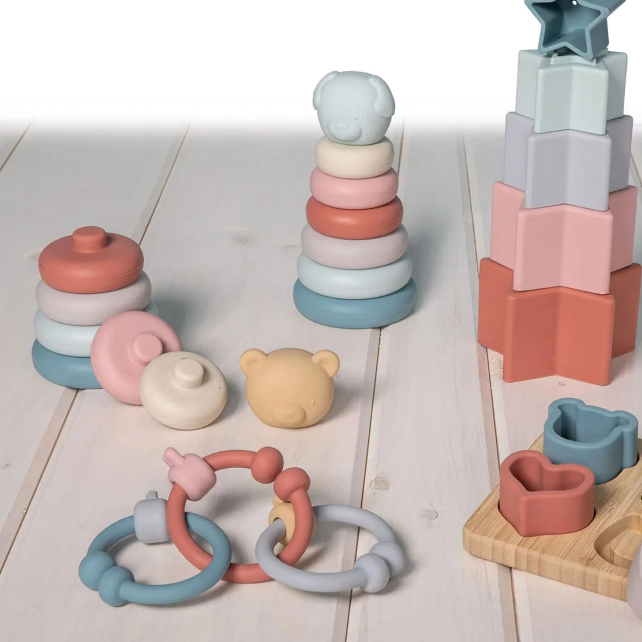 Mary Meyer Teddy à Empiler En Silicone