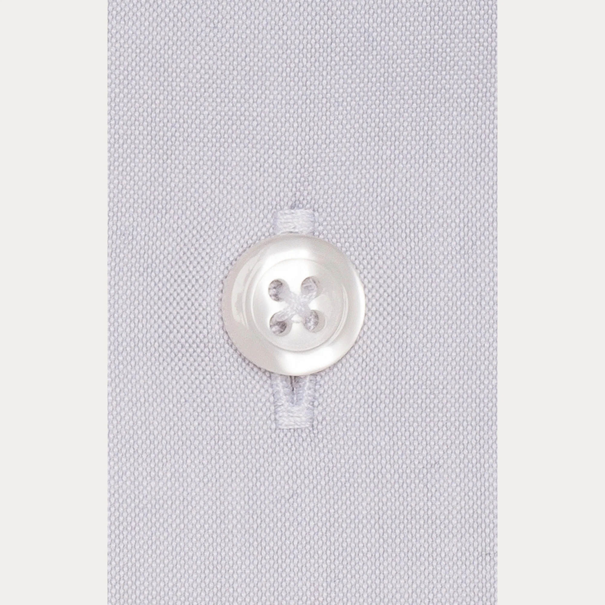 Fitted gray double-twisted oxford shirt